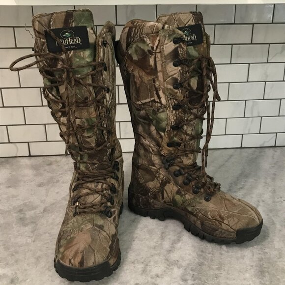 RedHead Hunting Boots Womens Size 8M Camo Lace Up Tall Outdoor Rugged RH98609HDG - Picture 1 of 11